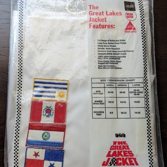 Vintage Detroit The Great Lakes Racing Jacket original packaging RARE - Picture 5 of 8